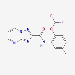 N-[2-(difluoromethoxy)-5-methylphenyl][1,2,4]triazolo[1,5-a]pyrimidine-2-carboxamide