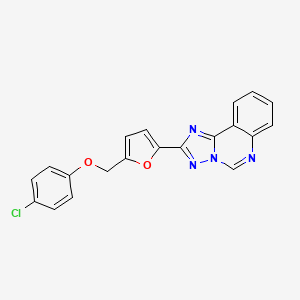 2-{5-[(4-Chlorophenoxy)methyl]-2-furyl}[1,2,4]triazolo[1,5-c]quinazoline