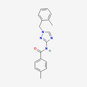 4-methyl-N-[1-(2-methylbenzyl)-1H-1,2,4-triazol-3-yl]benzamide