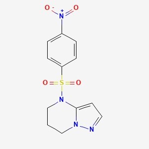 4-[(4-Nitrophenyl)sulfonyl]-4,5,6,7-tetrahydropyrazolo[1,5-a]pyrimidine