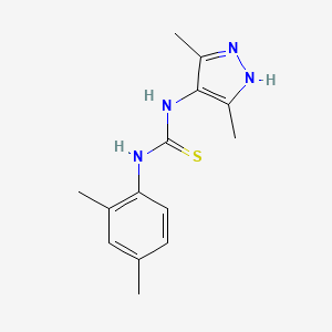 1-(2,4-dimethylphenyl)-3-(3,5-dimethyl-1H-pyrazol-4-yl)thiourea