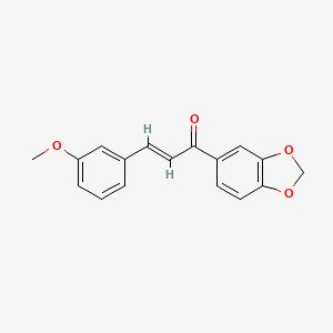 (E)-1-(1,3-benzodioxol-5-yl)-3-(3-methoxyphenyl)prop-2-en-1-one