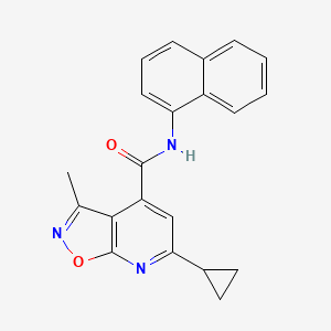 6-cyclopropyl-3-methyl-N-(naphthalen-1-yl)[1,2]oxazolo[5,4-b]pyridine-4-carboxamide