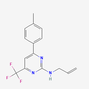 4-(4-methylphenyl)-N-(prop-2-en-1-yl)-6-(trifluoromethyl)pyrimidin-2-amine