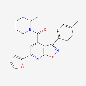 [6-(Furan-2-yl)-3-(4-methylphenyl)[1,2]oxazolo[5,4-b]pyridin-4-yl](2-methylpiperidin-1-yl)methanone