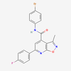 N-(4-bromophenyl)-6-(4-fluorophenyl)-3-methyl[1,2]oxazolo[5,4-b]pyridine-4-carboxamide