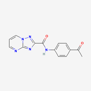 N-(4-acetylphenyl)[1,2,4]triazolo[1,5-a]pyrimidine-2-carboxamide