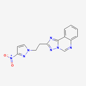 2-[2-(3-nitro-1H-pyrazol-1-yl)ethyl][1,2,4]triazolo[1,5-c]quinazoline