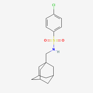 molecular formula C17H22ClNO2S B10938976 N~1~-(1-Adamantylmethyl)-4-chloro-1-benzenesulfonamide 