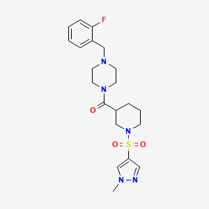 [4-(2-fluorobenzyl)piperazin-1-yl]{1-[(1-methyl-1H-pyrazol-4-yl)sulfonyl]piperidin-3-yl}methanone