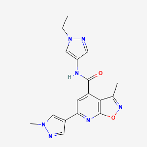 N-(1-ethyl-1H-pyrazol-4-yl)-3-methyl-6-(1-methyl-1H-pyrazol-4-yl)[1,2]oxazolo[5,4-b]pyridine-4-carboxamide