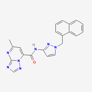 5-methyl-N-[1-(naphthalen-1-ylmethyl)-1H-pyrazol-3-yl][1,2,4]triazolo[1,5-a]pyrimidine-7-carboxamide