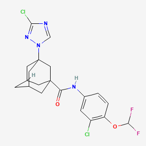 N-[3-chloro-4-(difluoromethoxy)phenyl]-3-(3-chloro-1,2,4-triazol-1-yl)adamantane-1-carboxamide