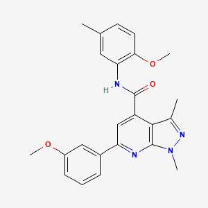 N-(2-methoxy-5-methylphenyl)-6-(3-methoxyphenyl)-1,3-dimethyl-1H-pyrazolo[3,4-b]pyridine-4-carboxamide