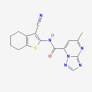 N-(3-cyano-4,5,6,7-tetrahydro-1-benzothiophen-2-yl)-5-methyl[1,2,4]triazolo[1,5-a]pyrimidine-7-carboxamide