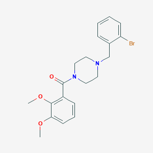 molecular formula C20H23BrN2O3 B10939073 [4-(2-Bromobenzyl)piperazin-1-yl](2,3-dimethoxyphenyl)methanone 