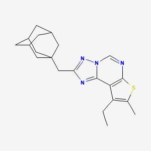 2-(1-Adamantylmethyl)-9-ethyl-8-methylthieno[3,2-E][1,2,4]triazolo[1,5-C]pyrimidine