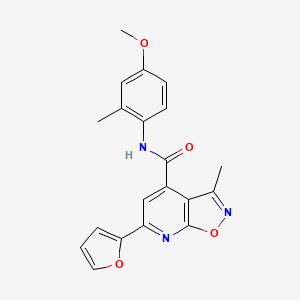 6-(furan-2-yl)-N-(4-methoxy-2-methylphenyl)-3-methyl[1,2]oxazolo[5,4-b]pyridine-4-carboxamide