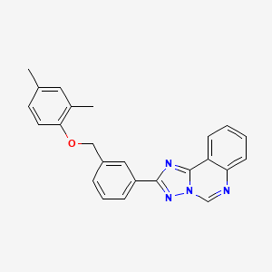 molecular formula C24H20N4O B10939324 2-{3-[(2,4-Dimethylphenoxy)methyl]phenyl}[1,2,4]triazolo[1,5-c]quinazoline 