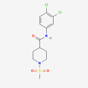 N-(3,4-dichlorophenyl)-1-(methylsulfonyl)piperidine-4-carboxamide