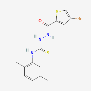 2-[(4-bromothiophen-2-yl)carbonyl]-N-(2,5-dimethylphenyl)hydrazinecarbothioamide