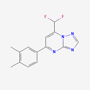 7-(Difluoromethyl)-5-(3,4-dimethylphenyl)[1,2,4]triazolo[1,5-a]pyrimidine