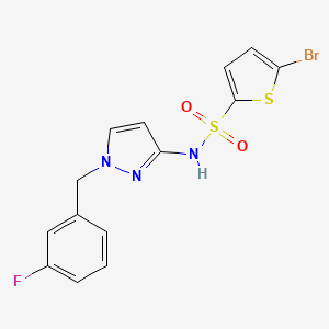 5-bromo-N-[1-(3-fluorobenzyl)-1H-pyrazol-3-yl]thiophene-2-sulfonamide