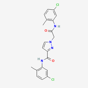 N-(5-chloro-2-methylphenyl)-1-{2-[(5-chloro-2-methylphenyl)amino]-2-oxoethyl}-1H-pyrazole-3-carboxamide