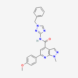 N-(1-benzyl-1H-1,2,4-triazol-3-yl)-6-(4-methoxyphenyl)-1-methyl-1H-pyrazolo[3,4-b]pyridine-4-carboxamide