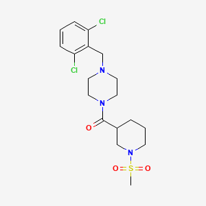 [4-(2,6-Dichlorobenzyl)piperazin-1-yl][1-(methylsulfonyl)piperidin-3-yl]methanone