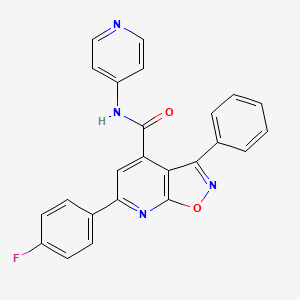 6-(4-fluorophenyl)-3-phenyl-N-(pyridin-4-yl)[1,2]oxazolo[5,4-b]pyridine-4-carboxamide