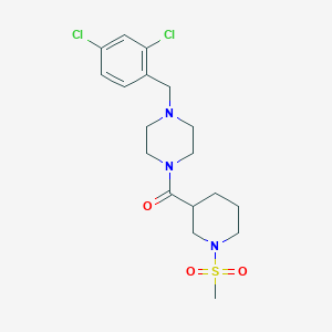 [4-(2,4-Dichlorobenzyl)piperazin-1-yl][1-(methylsulfonyl)piperidin-3-yl]methanone