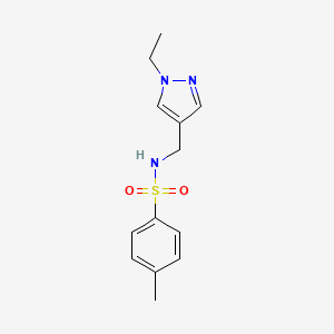 N-[(1-ethyl-1H-pyrazol-4-yl)methyl]-4-methylbenzenesulfonamide