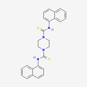 molecular formula C26H24N4S2 B10939703 N,N'-di(naphthalen-1-yl)piperazine-1,4-dicarbothioamide 