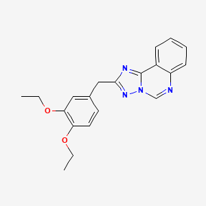 molecular formula C20H20N4O2 B10939798 2-(3,4-Diethoxybenzyl)[1,2,4]triazolo[1,5-c]quinazoline 