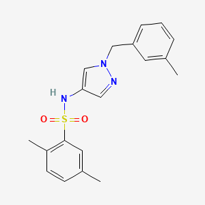 molecular formula C19H21N3O2S B10939883 2,5-dimethyl-N-[1-(3-methylbenzyl)-1H-pyrazol-4-yl]benzenesulfonamide 