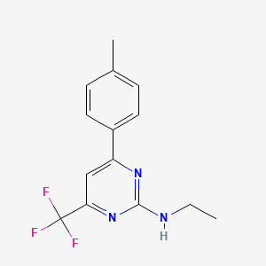 N-ethyl-4-(4-methylphenyl)-6-(trifluoromethyl)pyrimidin-2-amine