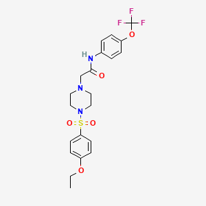 2-{4-[(4-ethoxyphenyl)sulfonyl]piperazin-1-yl}-N-[4-(trifluoromethoxy)phenyl]acetamide