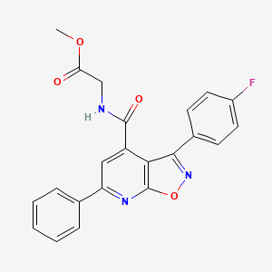 Methyl 2-({[3-(4-fluorophenyl)-6-phenylisoxazolo[5,4-B]pyridin-4-YL]carbonyl}amino)acetate