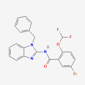 N-(1-benzyl-1H-benzimidazol-2-yl)-5-bromo-2-(difluoromethoxy)benzamide