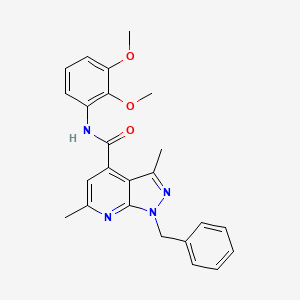 1-benzyl-N-(2,3-dimethoxyphenyl)-3,6-dimethyl-1H-pyrazolo[3,4-b]pyridine-4-carboxamide