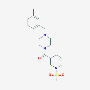 molecular formula C19H29N3O3S B10940329 [4-(3-Methylbenzyl)piperazin-1-yl][1-(methylsulfonyl)piperidin-3-yl]methanone 