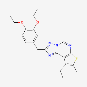 2-(3,4-Diethoxybenzyl)-9-ethyl-8-methylthieno[3,2-e][1,2,4]triazolo[1,5-c]pyrimidine