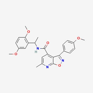 N-[1-(2,5-dimethoxyphenyl)ethyl]-3-(4-methoxyphenyl)-6-methyl[1,2]oxazolo[5,4-b]pyridine-4-carboxamide