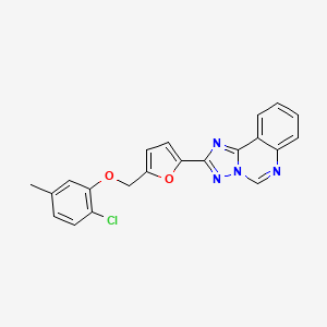 2-{5-[(2-Chloro-5-methylphenoxy)methyl]furan-2-yl}[1,2,4]triazolo[1,5-c]quinazoline