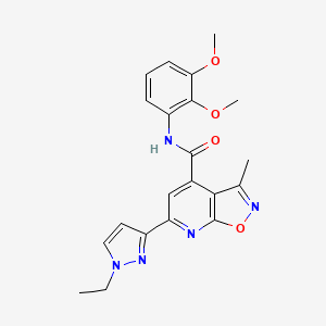 N-(2,3-dimethoxyphenyl)-6-(1-ethyl-1H-pyrazol-3-yl)-3-methyl[1,2]oxazolo[5,4-b]pyridine-4-carboxamide