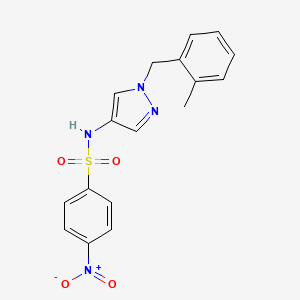 N-[1-(2-methylbenzyl)-1H-pyrazol-4-yl]-4-nitrobenzenesulfonamide