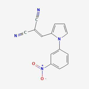 {[1-(3-nitrophenyl)-1H-pyrrol-2-yl]methylidene}propanedinitrile