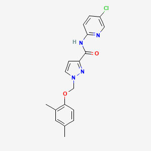 N-(5-chloropyridin-2-yl)-1-[(2,4-dimethylphenoxy)methyl]-1H-pyrazole-3-carboxamide