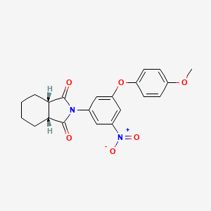 (3aR,7aS)-2-[3-(4-methoxyphenoxy)-5-nitrophenyl]hexahydro-1H-isoindole-1,3(2H)-dione